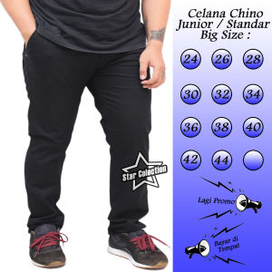 STAR COLECTION - Celana Chino Panjang Pria / Celana Pria Jumbo Star Denim