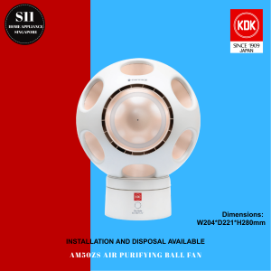 KDK AM50ZS AIR PURIFYING BALL FAN + 1 YEAR WARRANTY