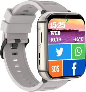 Q668 4G LTE Smart Watch Phone Android 9.0 MTK6761 8 Core 4GB+64GB Men Watch BT5.0 IP67 930mAh 2.08" Touch Screen Support SMS Reply/Camera/Video Call/Wifi/SOS/GPS Fitness Activity Tracker