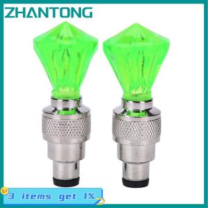 ZHANTONG LOKIYA 2x LED Motorcycle Cycling Bike Bicycle Wheel Tire Valve Flashing Light Car Lamp
