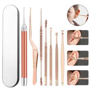 Pembersih Telinga Korek Kuping Ear Spoon LED 7 PCS - JC9