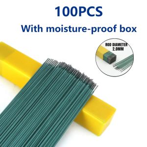 500PCs Green Welding Rod for Thin Metal 2.0mm E6013 Carbon Steel J422 for Tubular GI Pipe Iron Steel
