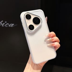 Luxury Clear PC Metal Lens Frame Full Bumper Phone Case For HuaWei Pura 90 80 70 Mate 80 70 P90 P80 P70 Air Pro Max Ultra Cover