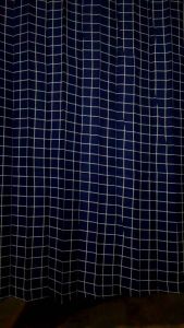 gorden pintu folyster motif kotak-kotak model plisket hordeng jendela minimalis