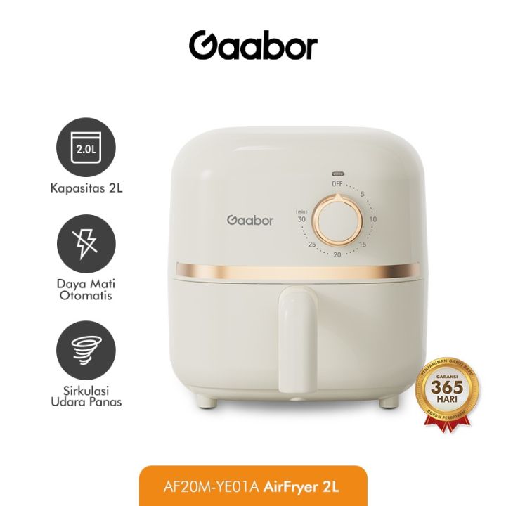 NEW Gaabor Air Fryer Mini Low Watt 2L Penggorengan Tanpa Minyak Anti Lengket Sehat Mudah Dibersihkan Lazada Indonesia