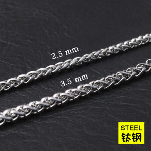 Stock Ready Customize Keel Style Stainless Steel Chain 2.5mm 3.0mm 4.0mm 5.0mm 6.0mm 7.0mm