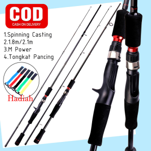 Sougayilang Joran Pancing Joran Murah Cuci Gudang Tongkat Pancing 1.8M 2.1M Pancing Portabel 2 Bagian Pancing M Power Spinning Casting Fishing Rod Travle Rod Untuk Bass