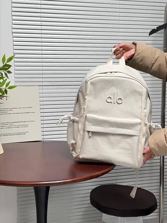 alo New trendy men's and women's backpack, summer new outdoor sports and leisure backpack, school student bag, convenient for travel