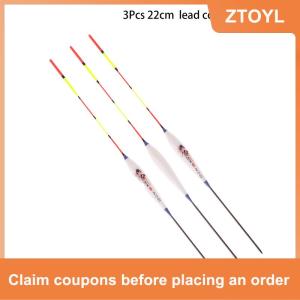 【ZTOYL】 3 cái trung bình dài Float cá Float độ nhạy cao ngắn Float độ nhạy cao crucian cá chép Float Trắng nhựa
