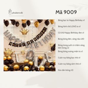 Set Bóng Trang Trí Sinh Nhật Happy Birthday 25 Mẫu Bong Bóng Bay Cho Bé Sự Kiện Tiệc Tùng