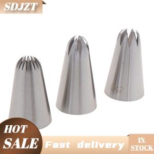 SDJZT 3 cái đầu phun bánh kem Bánh kem đầu phun bánh ngọt trang trí bánh kẹo mềm
