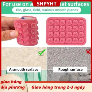 [COD] SHPYHT Giao hàng địa phương Silicone Hút Cup Trường Hợp Điện Thoại Núi Hai Mặt Hands-Free Mạnh Mẽ Chủ Đối Với iPhone Android Cho Xe Gương Nhà Bếp Phòng Tắm