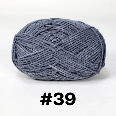 ไหมพรมคอตตอนนม น้ำหนัก50กรัม ไหมเนื้อเนียนนุ่มไม่ระคายผิว ไหมพรม 4ply milk cotton yarn