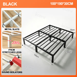 【Free Screw Iron Bed 】Iron Bed Frame King Size High Load Bearing Screw Free Installation Iron Bed Frame Single/Double/Queen/king Size