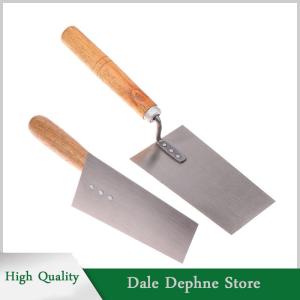 [Dale Dephne] 1ชิ้นถังเกรียงขอบปูนเหล็กแมงกานีสมีดฉาบผนังอิฐเครื่องมือมือ