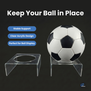[Ready Stock !!!] Acrylic U-Shaped Transparent Ball Display Stand – Football Volleyball & Basketball