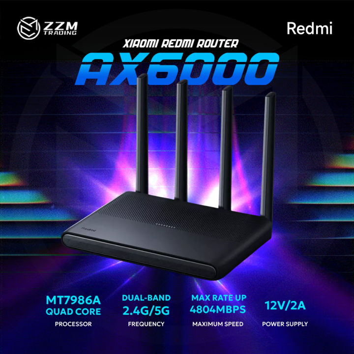 Redmi Router Ax6500 Xiaomi Redmi Router AX6000 WIFI 6 Quad-core 160mhz 5G 4804Mbps 4 ...