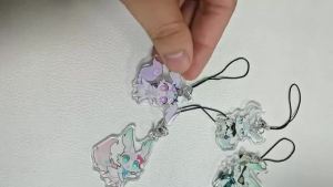 4Pcs/Set Cartoon Game  Mobile Phone Lanyard Phainon Khaslana NeiKos496 Castorice Hyacinthia Hyacine Anaxa Anaxagoras Phone Straps Keychain Bags Pendant