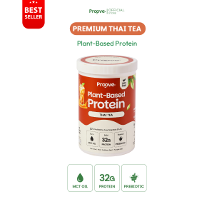 Proove โปรตีนพืช รสชาไทยแท้ (Thai Tea) โฉมใหม่ อร่อยเหมือนเดิม! เข้มข้น ไม่แต่งสี โปรตีน 32g ช่วยเผาผลาญ อร่อย ดื่มง่าย โปรตีนสูง ไม่มีน้ำตาล แคลต่ำ