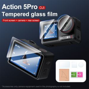 Action5pro 3pcs High-definition tempered glass for camera - DJI Action5pro