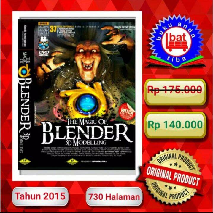 MEGA BEST SELLER BUKU THE MAGIC OF BLENDER 3D MODELLING 37 TOTAL ...