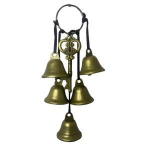 Halloween Witch Wind Bell Keyring Charm Mystical Sound Design Weatherproof Ornament For Outdoor Halloween Party