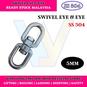 STAINLESS STEEL 304 SWIVEL EYE & EYE (5MM - 10MM)