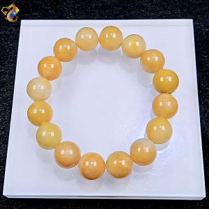 Collectors Grade Rare Yellow Jadeite A-Grade Bracelet