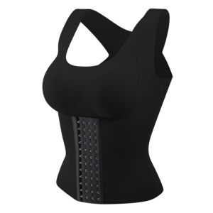 ผู้หญิง Shapewear เบาะ Tummy ควบคุม Tank Top Corset Slimming Camisole Sheath Body Shaper Bra Posture Corrector การบีบอัด Vest