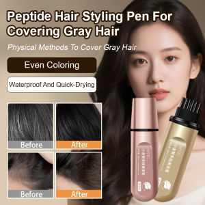 Hairdressing Pen Portable Hairbrush Safe and Non-irritating Nourishes Hair Roots Metal Tube