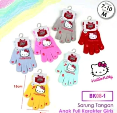 Sarung Tangan Sepeda Anak Motif Spiderman Reversible Microfiber untuk Usia 7-10 Tahun