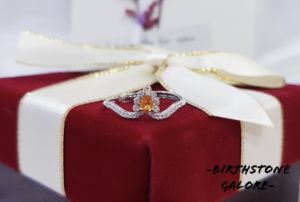 Natural Fancy Color Sapphire Birthstone S925 adjustable ring/Yellow color sapphire ring/Gemstone/birthstone/cincin kuning sapphire/S925 silver