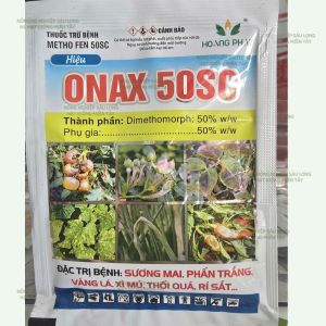 Thuốc Trừ Nấm Bệnh ONAX 50SC Dimerthomorph GÓI 20 ML : héo xanh xỉu lá gỉ xắt xì mủ Sương Mai Thối Rễ