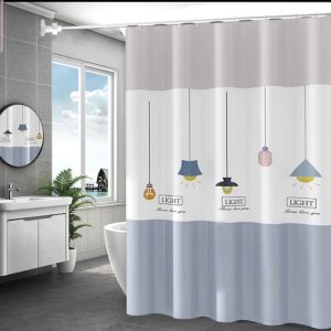 Tirai kamar mandi bahan PEVA Anti Air dan tebal !Tirai kamar mandi PEVA sudah dilengkapi pengait