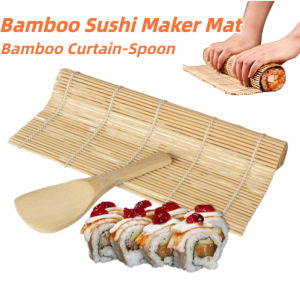 Bamboo Sushi Roll Maker Mat Kimbap Roll Maker Sushi Tool Set DIY Sushi Tools DIY Accessories for Kitchen