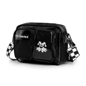 Túi đeo chéo cao cấp hình bạch tuột cap cấp đen bóng DC44 {MẪU MỚI}