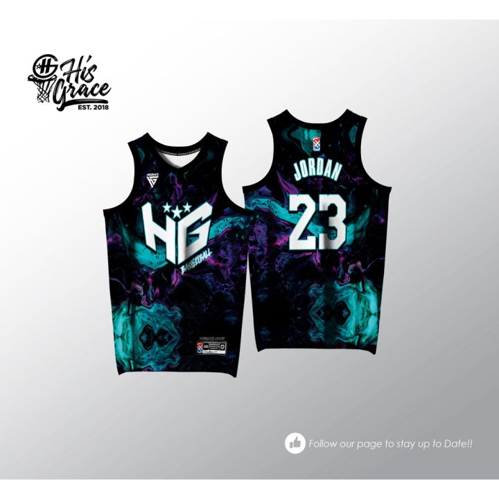 1 HG BASKETBALL MINT BLACK FULL SUBLIMATION HG JERSEY BASKETBALL JERSEY ...