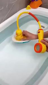 Baby Bath Toys Electric Water Spray Jet Rotate Boat Duck Playing Water Fountain Duck Sprinkler Shower Bathtub Toy Kids