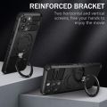For Apple iPhone 15 14 13 12 11 Pro Max Plus Phone Case, MagSafe Magnetic Camera Slide Protector Ring 360 Rotate Kickstand Shockproof Magnetic Cover. 