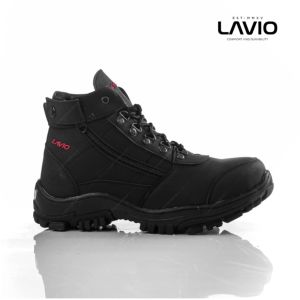 Sepatu Safety Sefty Boots Pria Morisey Zip Sleting Risleting Lavio Thief