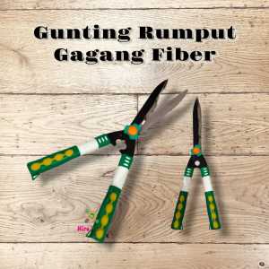 GUNTING RUMPUT BESAR SUPER TAJAM POTONG RUMPUT GAGANG FIBER HIJAU