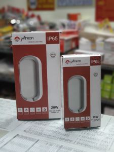 Đèn led chống ẩm IP65 hình Oval Yankon lắp tường trần 15w 20w
