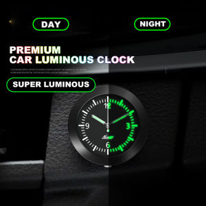 Car Electronic Quartz Clock Luminous Air-conditioning Air Outlet Auto Interior Dashboard Stick-On Clock 43MM