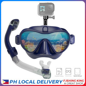 Outdoor Diving New Snorkelling Kit Dry Top Anti Fog High Clear Water Diving Goggles Snorkel Mask wit