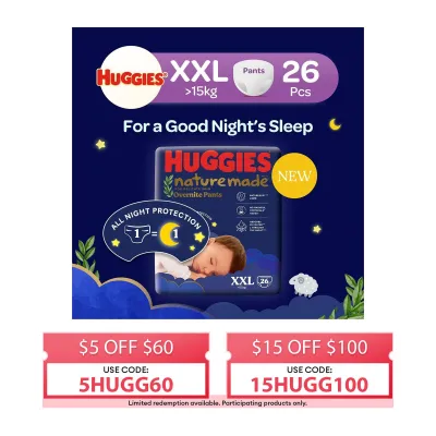 Huggies Naturemade Overnite XXL Pants 26s
