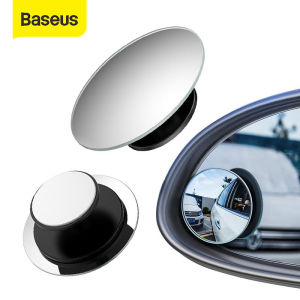Baseus 2Pcs รถกระจกมองข้างอัตโนมัติมุมกว้างกระจกมองข้างสําหรับรถ HD รอบป้องกันหมอกมองหลังที่จอดรถกระจกนูน