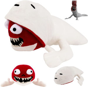 Cầu hai mặt Sâu Plushie Có thể đảo ngược Còi báo động Lật đầu Nhân vật kinh dị Búp bê nhồi bông Gối Động vật Trẻ em Quà tặng2026
