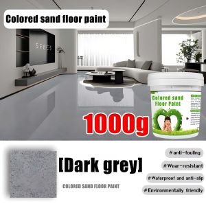 Send tools！Epoxy Colored Sand Self-Leveling Floor Paint Seamless Application  Multi-color optional