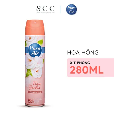 Xịt Phòng Hương Nước Hoa Pure Air Khử mùi Hương Hoa Hồng Hương Anh Đào Hương Cam Chanh Hương Phấn Hương Oải Hương 280ml
