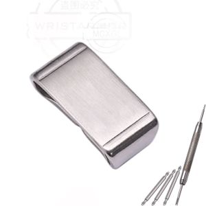 Watch Band Stainless Steel Metal Ring Strap Keeper Holder Loop Bezel Buckle 18mm 20mm 22mm 24mm Fixing Ring Watch Accessorie
